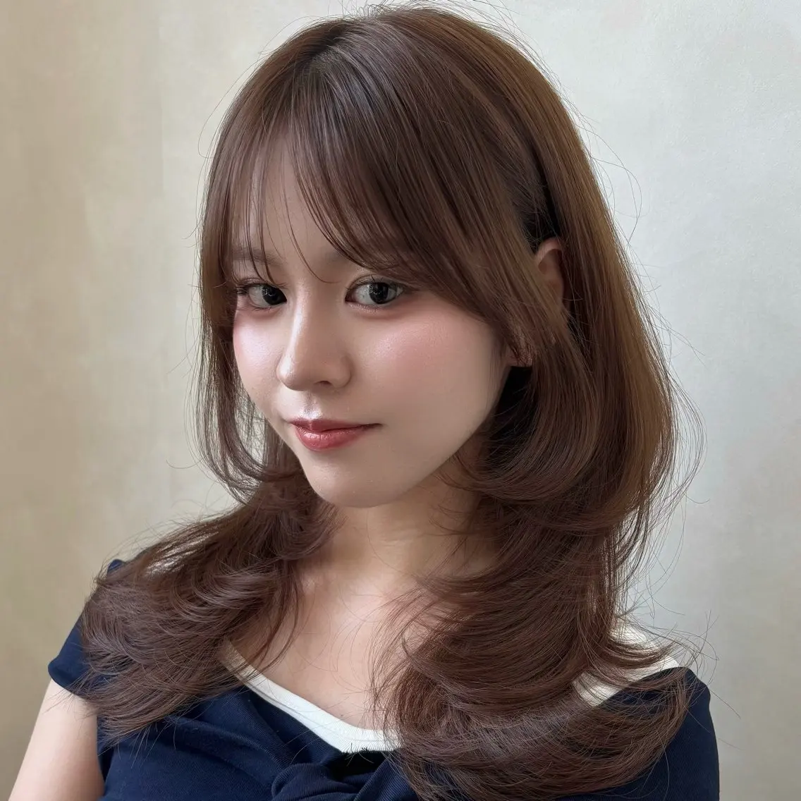セミロング カラー 暗色カラー/レイヤー 🩶KAITOのヘアスタイル