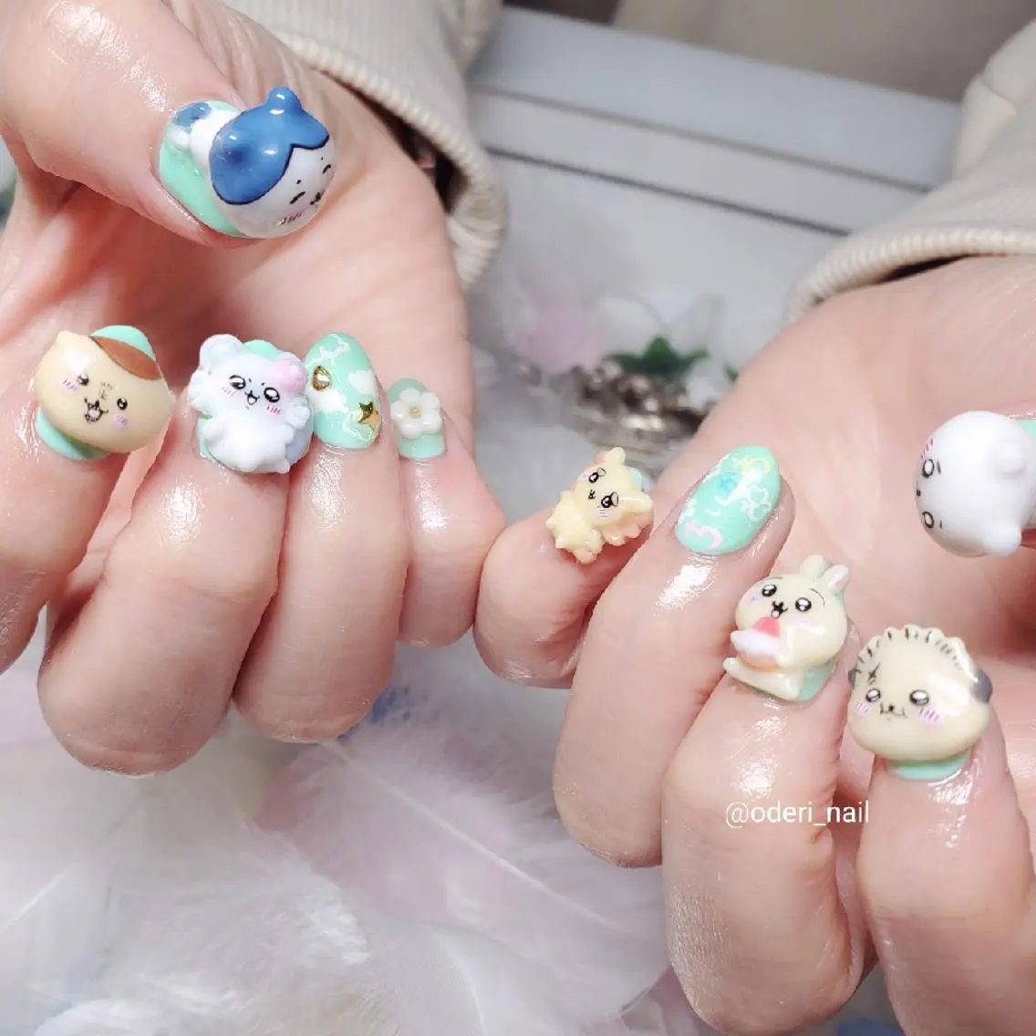 ネイル アートネイル ジェルネイル おで@ oderi_nailのネイルデザイン