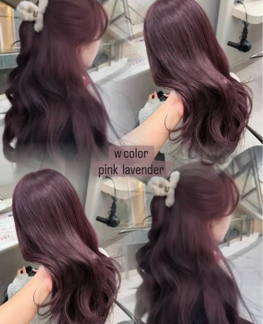 ロング カラー 透明感カラー ラベンダーカラー ピンクカラー ピンクラベンダー ヘアカラー トリートメント iwao seiraのヘアスタイル