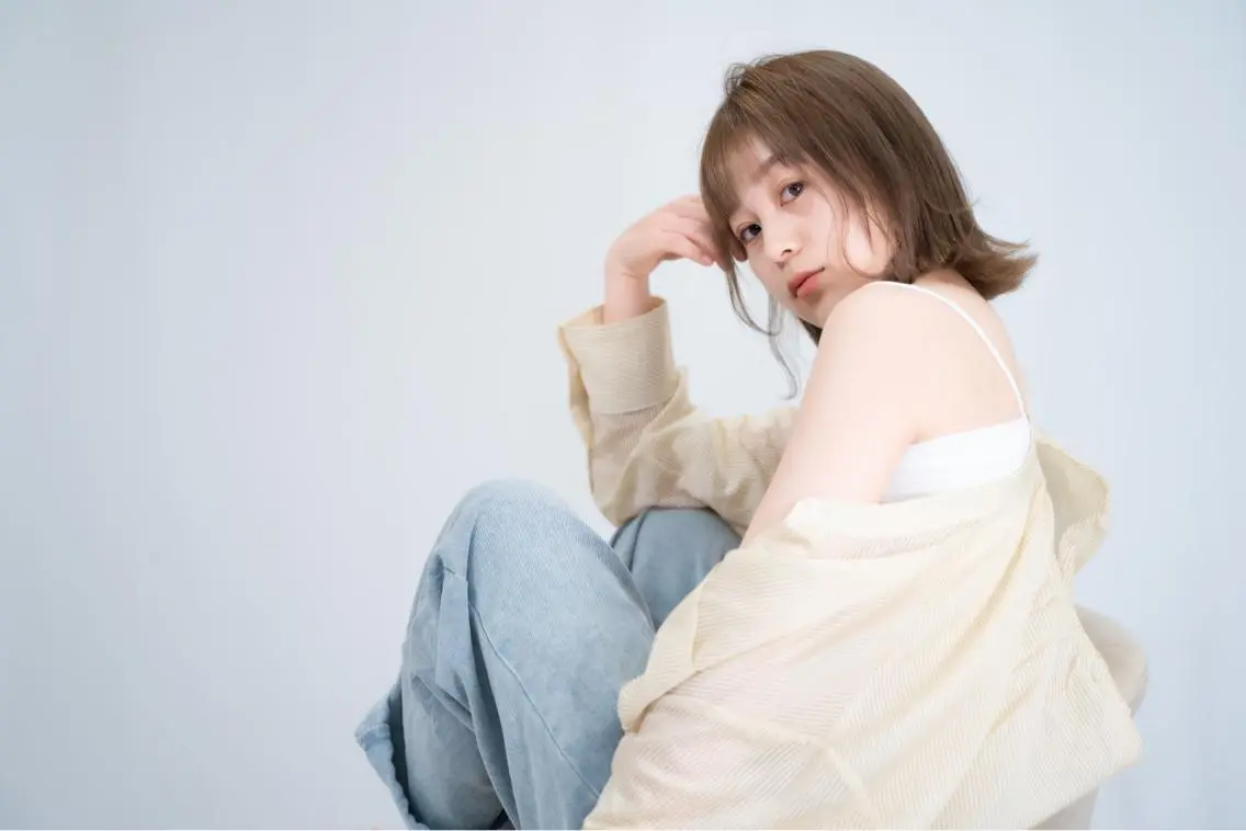 ミディアム カラー カット ヘアカラー トリートメント 🟡【美髪専門店】 ✨褒め髪/艶髪🟡のヘアスタイル