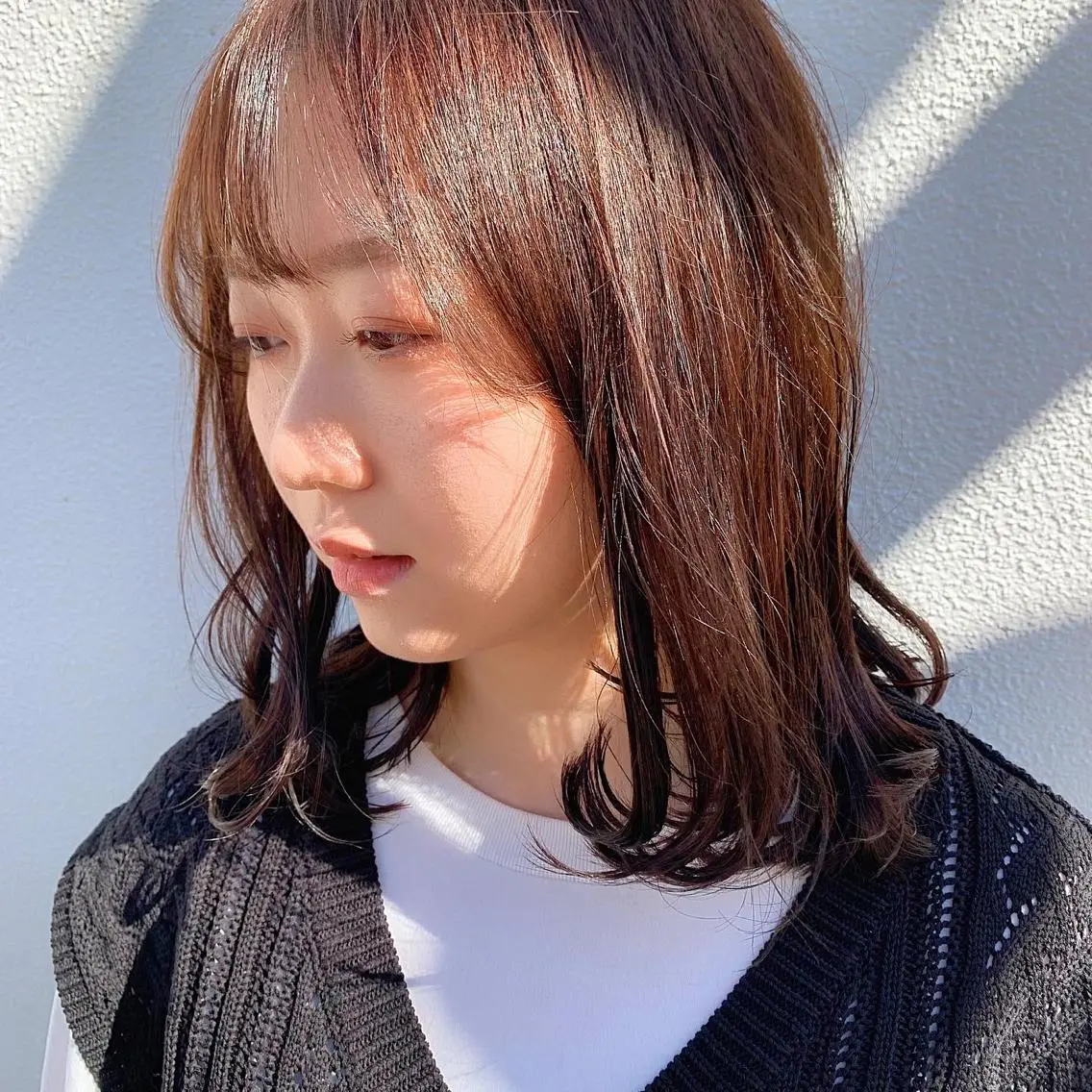 ミディアム カラー 中川 竜誠のヘアスタイル