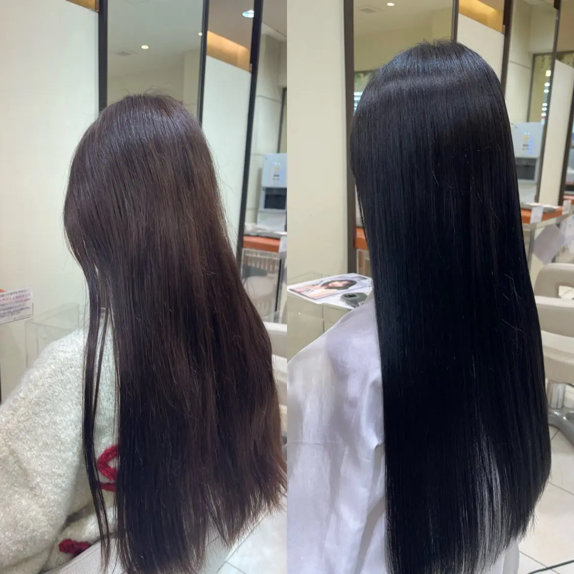 ロング カット 縮毛矯正 トリートメント カネヒラ リョウスケのヘアスタイル