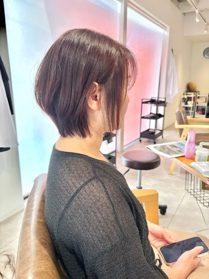 ショート ショートボブ ボブ ショートヘア 苅郷 羽瑛のヘアスタイル