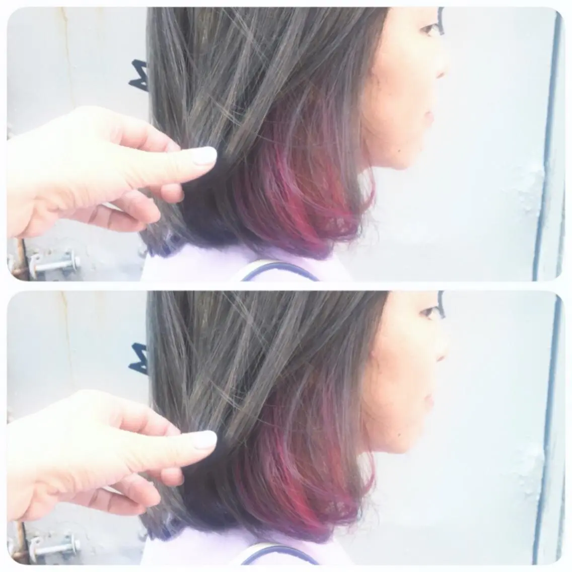 ミディアム カラー カット ヘアカラー 井上 美奈子のヘアスタイル