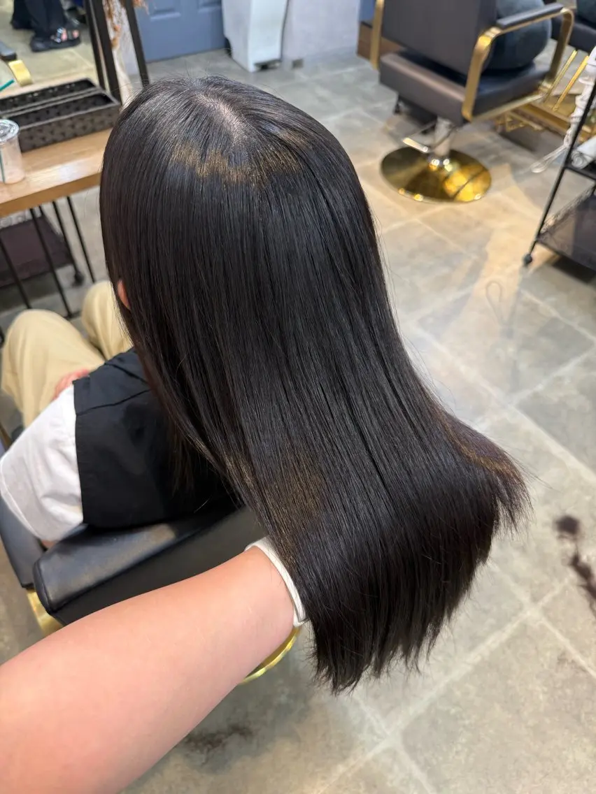 ロング パーマ 縮毛矯正 maco /カラー・縮毛矯正のヘアスタイル