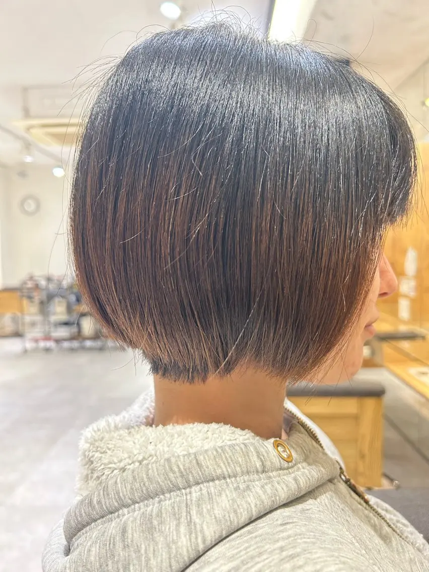 ショート ショートボブ ボブ ショートヘア 玉田 千智のヘアスタイル
