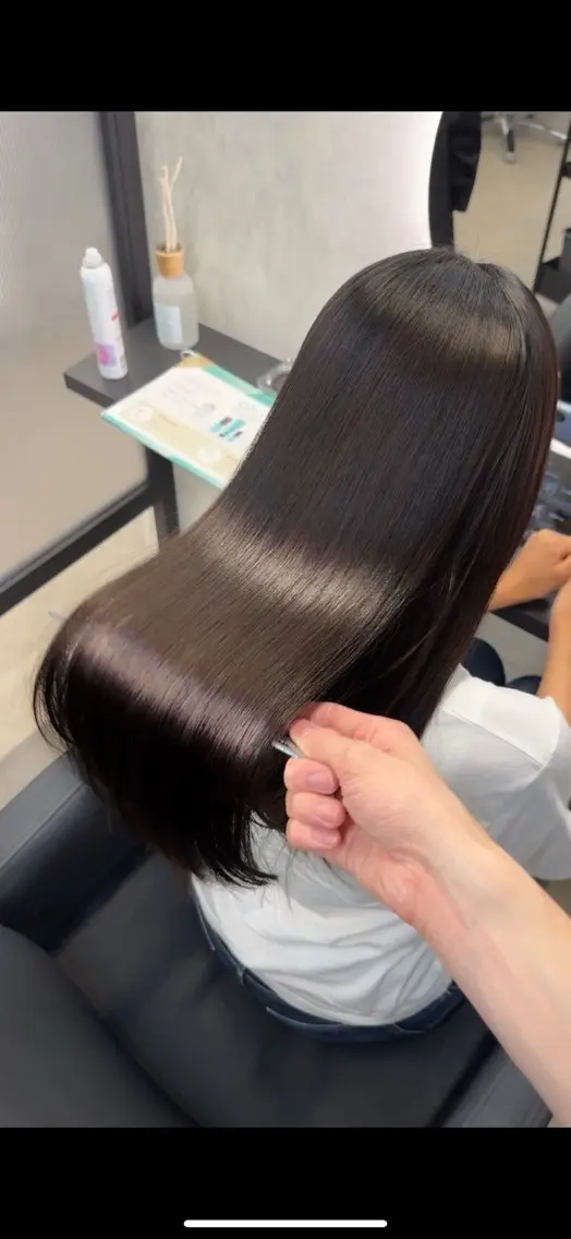 ロング カラー ヘアアレンジ カット ヘアカラー 縮毛矯正 新宿 /髪質改善/ レイヤー/ヒュウガのヘアスタイル