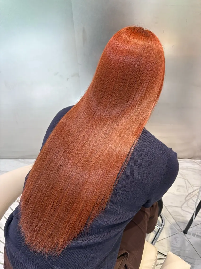 セミロング ヘアカラー トリートメント ハイトーン/カット カナコ🫧のヘアスタイル