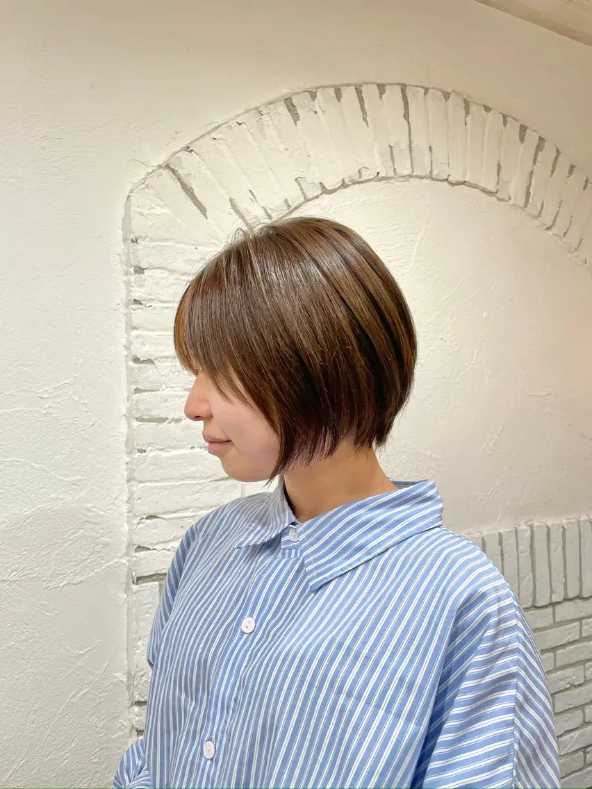【サッパリ似合わせカット✂︎】大学生レディースショートカットの写真