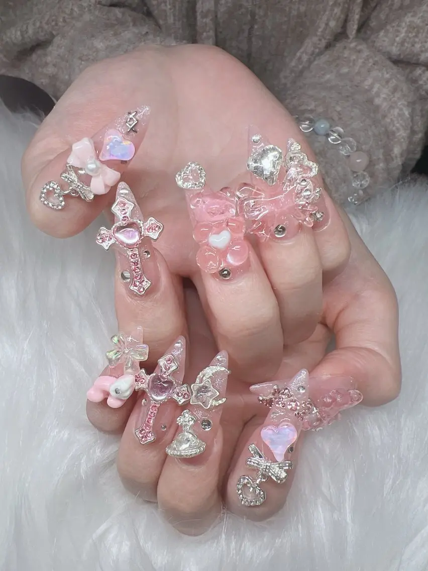 ネイル ハンドネイル Lee Nails チップ長さだし専門店のネイルデザイン