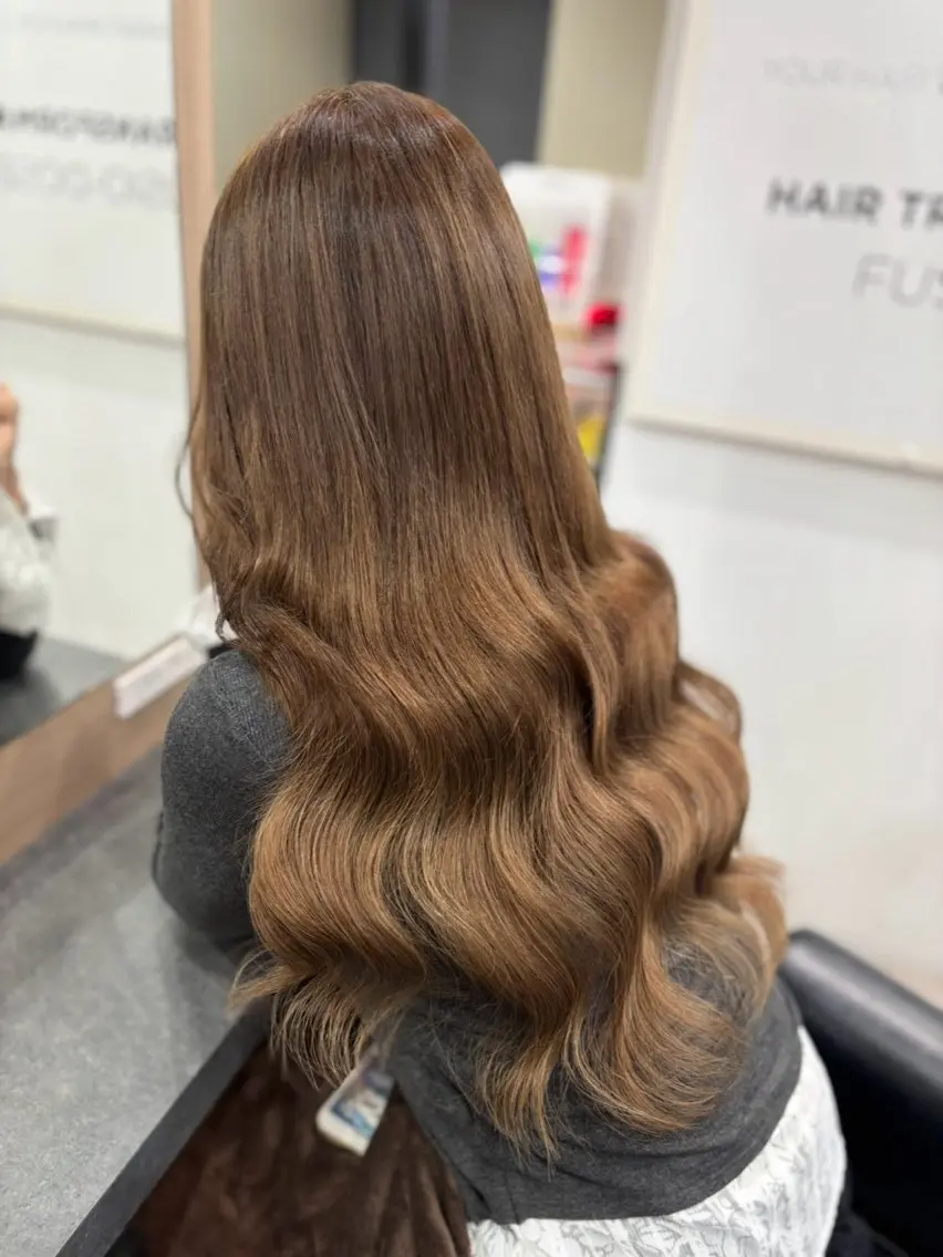 ロング カラー ベージュカラー ブラウンカラー ブラウンベージュ ヘアカラー エクステ 横浜/エクステ特化× 艶カラー/あいかのヘアスタイル