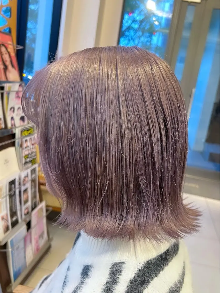 カラー グレージュ ラベンダーカラー ラベンダーグレージュ ラベンダーグレー かわの ももな 💜ྀིのヘアスタイル