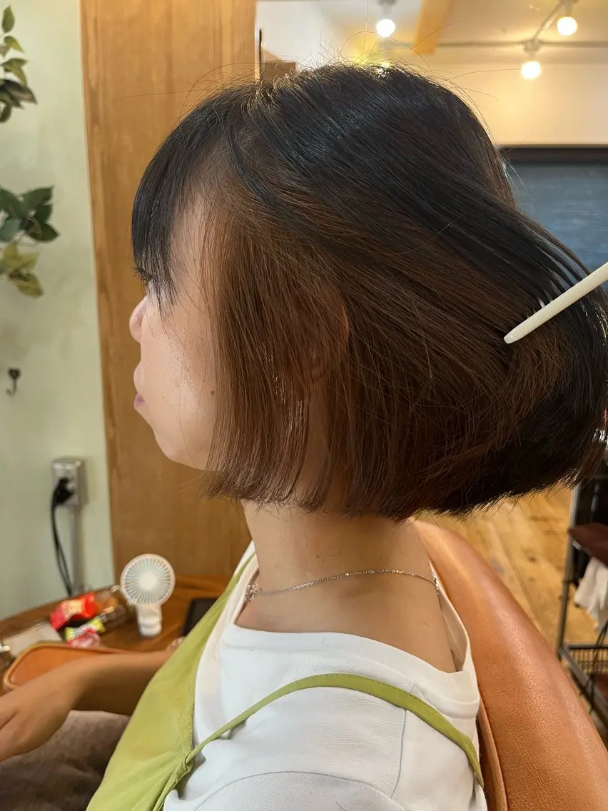 ショート カラー ブリーチ インナーカラー ブリーチなしカラー ✨髪質改善✨ 後藤 大輝✂️のヘアスタイル