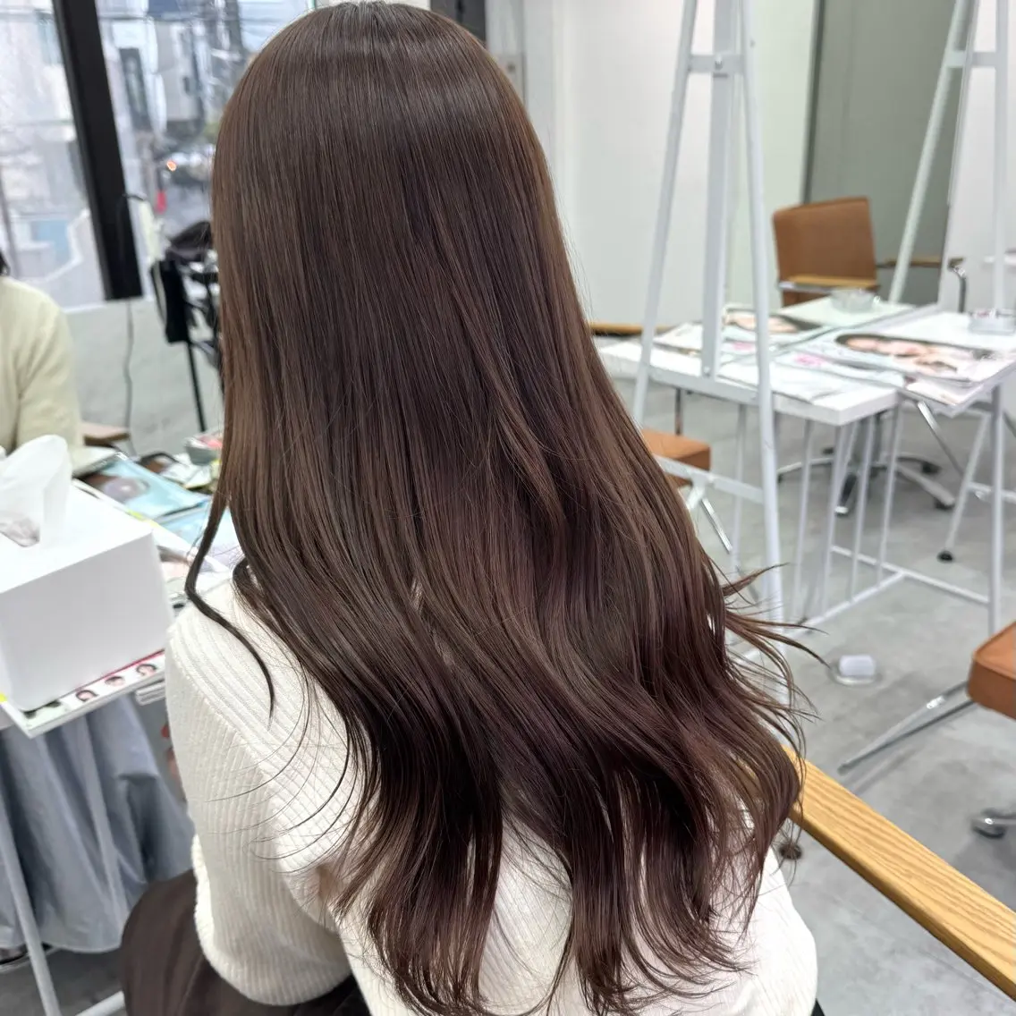ロング カラー ヘアアレンジ ヘアカラー ブリーチなしカラー /新百合ヶ丘/安形翔のヘアスタイル