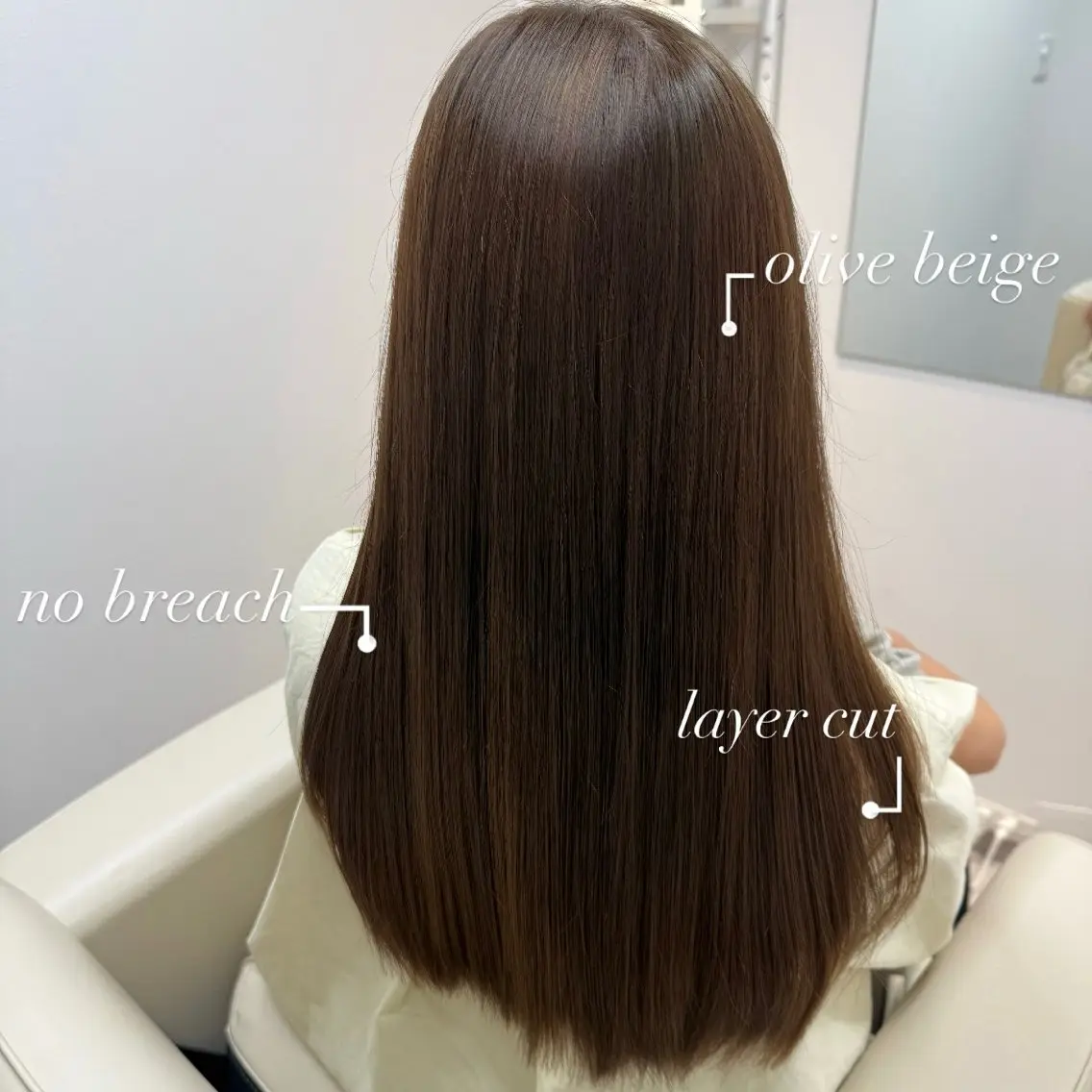 ロング カラー ベージュカラー ブリーチ ブリーチなしカラー オリーブベージュ 髪質改善 秋元舞香 【髪質改善/カラー】のヘアスタイル