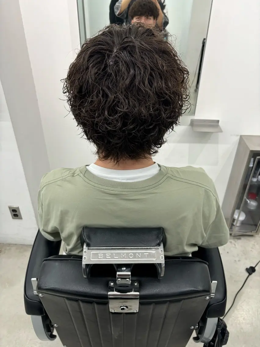 パーマ メンズ カット パーマ トリートメント 土岐/メンズ専門 パーマ特化美容師🌀のヘアスタイル