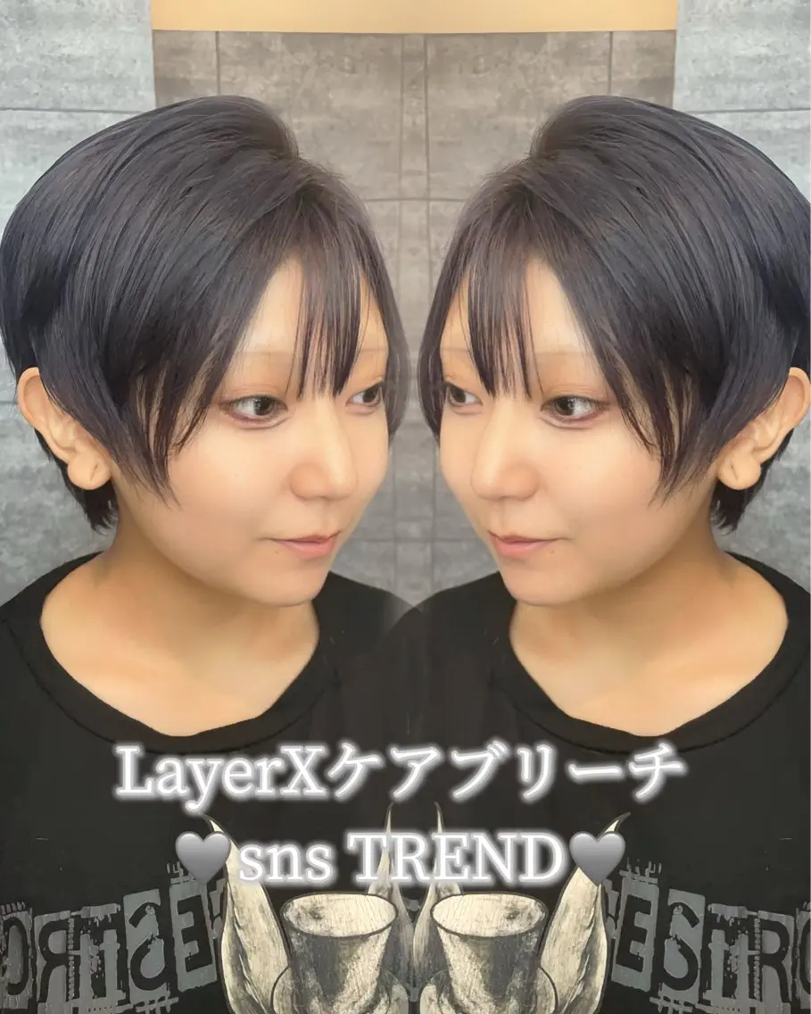 ショート カラー カット ヘアカラー トリートメント 🍀みちか🍀 lovis💕大宮のヘアスタイル