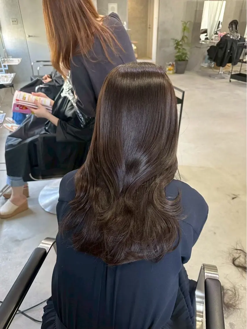 透明感カラー+バイカルテトリートメント3ステップの写真