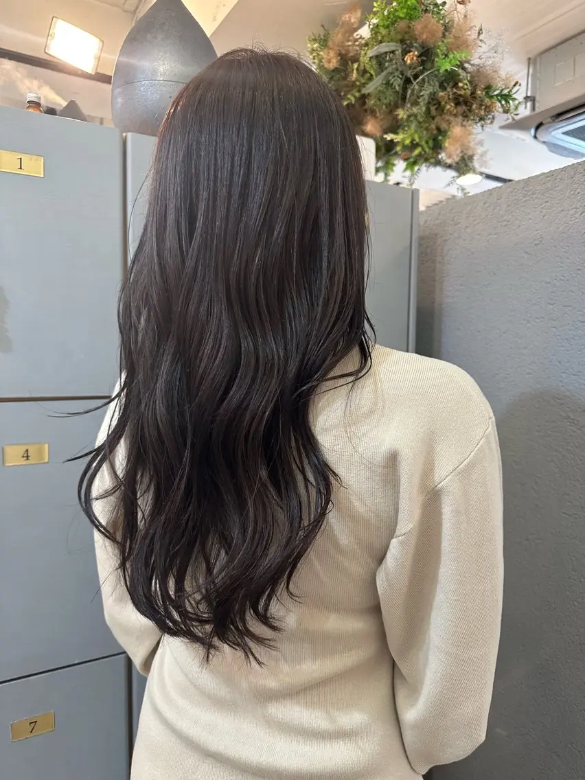 ロング カラー ブリーチ 透明感カラー グレージュ ブリーチなしカラー ヘアカラー sato ayaka ｜透明感カラー🫧のヘアスタイル