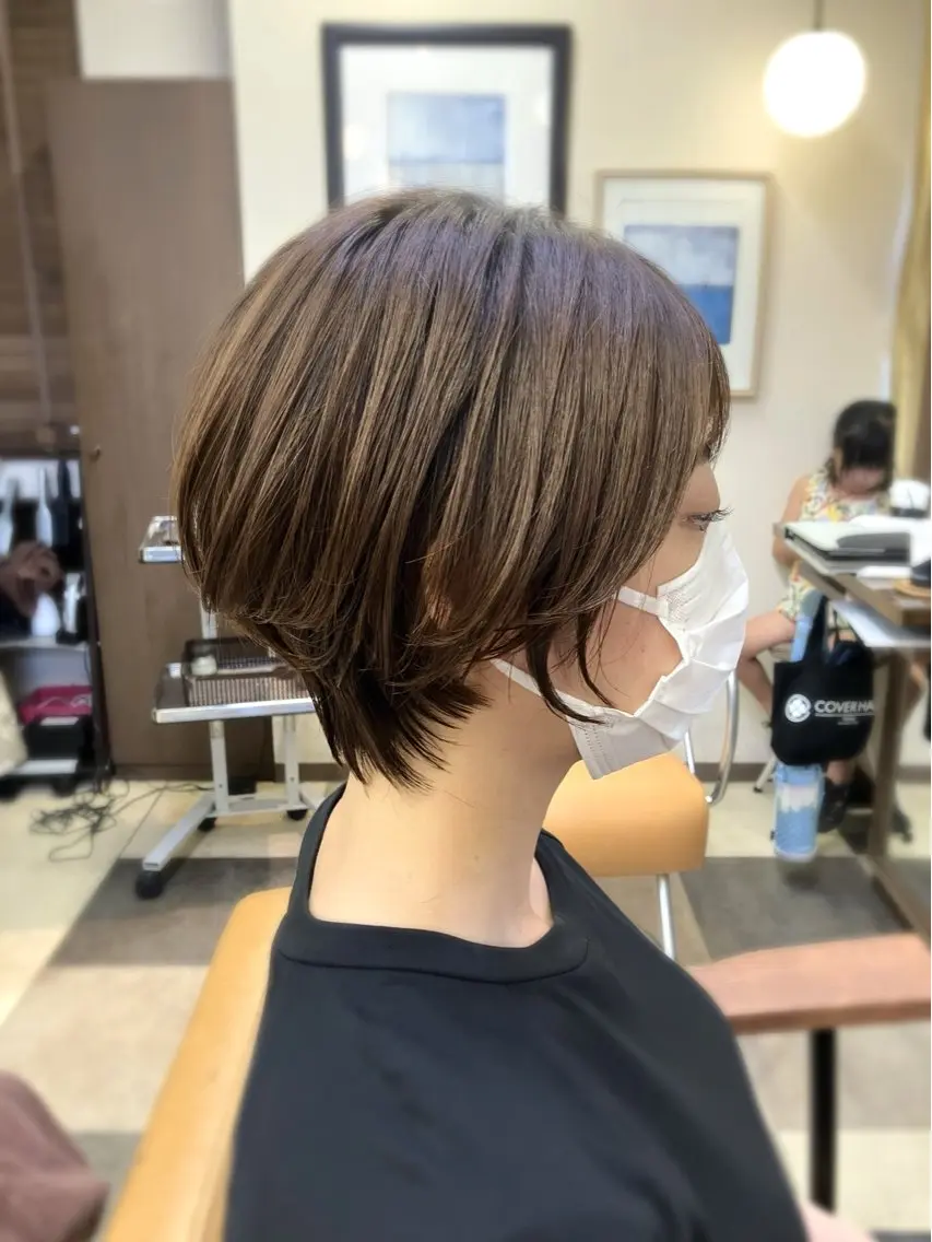 ショート ショートヘア 阿部 雲母のヘアスタイル