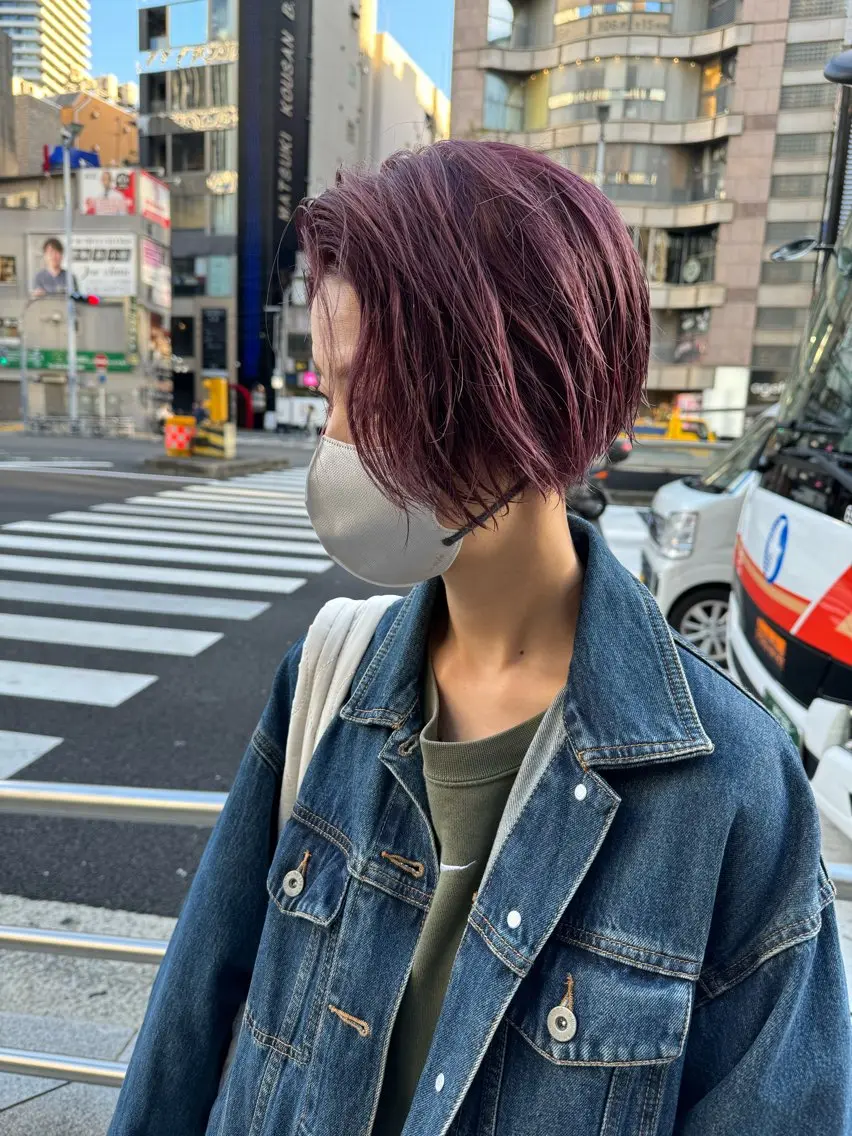 ショート カラー カット ヘアカラー トリートメント 菅村 勇亮のヘアスタイル