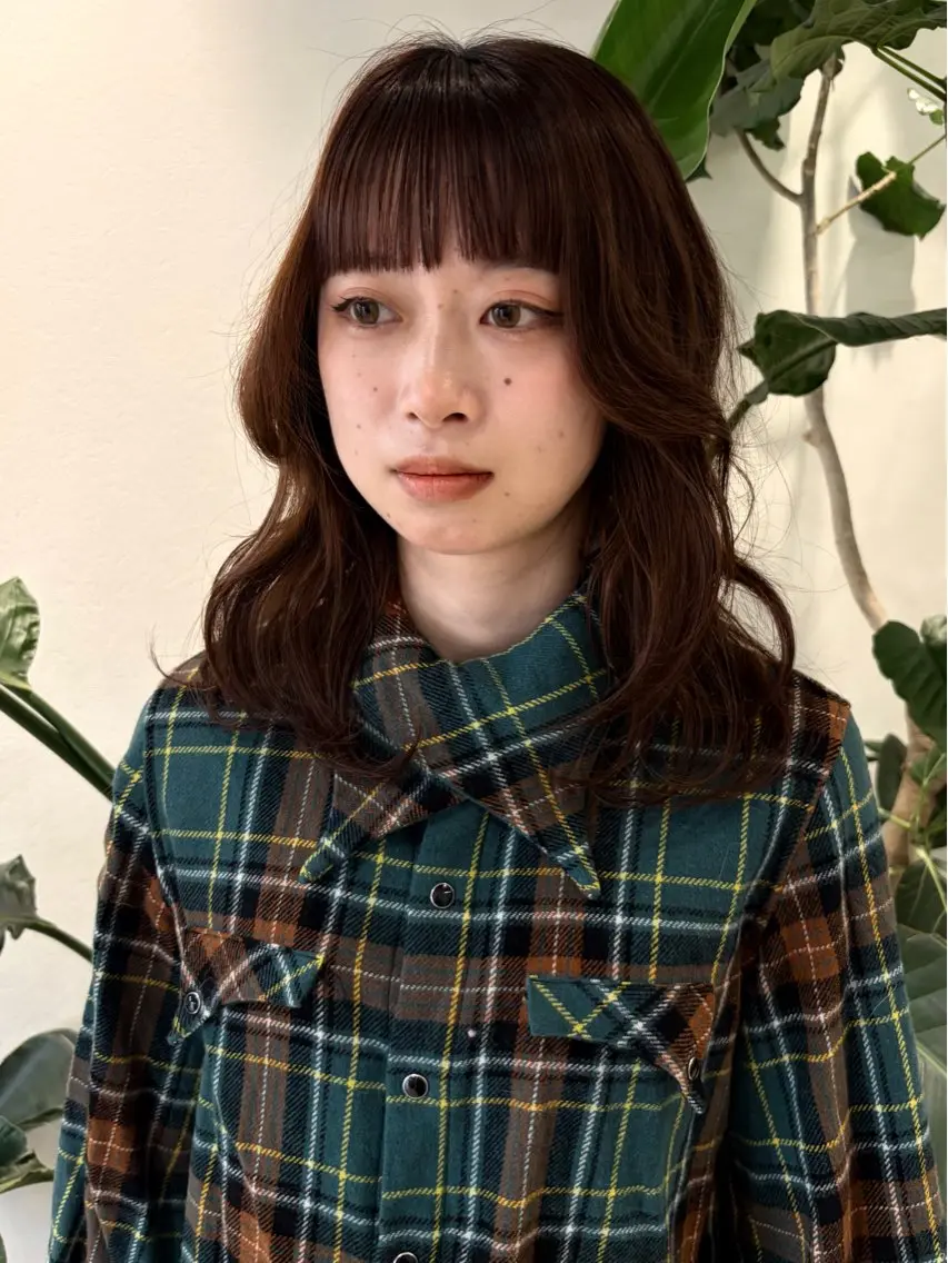 ロング ヘアカラー トリートメント ボブパーマ／アレンジ Onのヘアスタイル