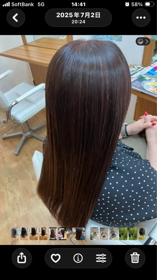 ロング 高畑駅×縮毛矯正 縮毛矯正湯浅貴子のヘアスタイル