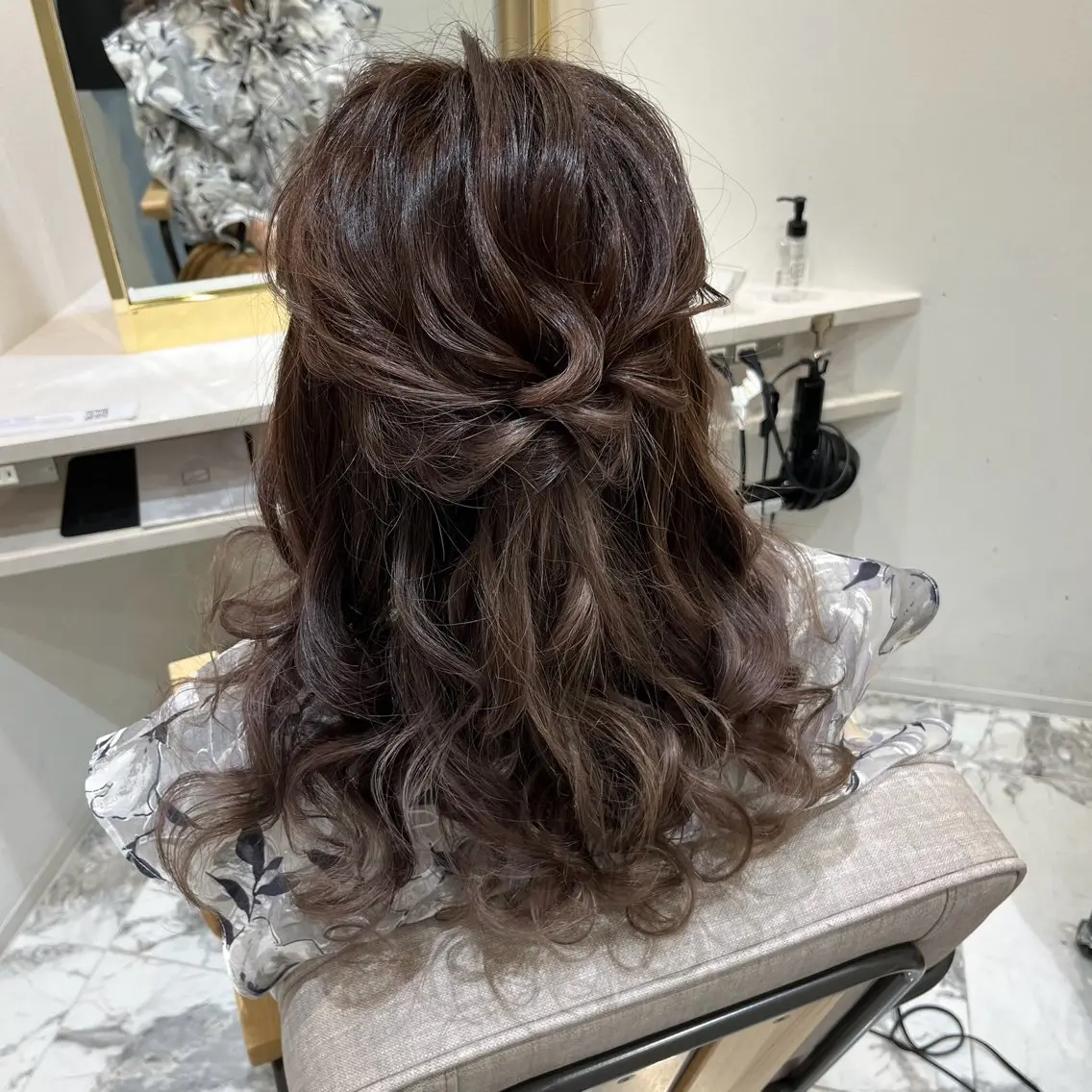 ヘアアレンジ ハーフアップ ヘアセット nailsalon/ nagominowaのヘアスタイル