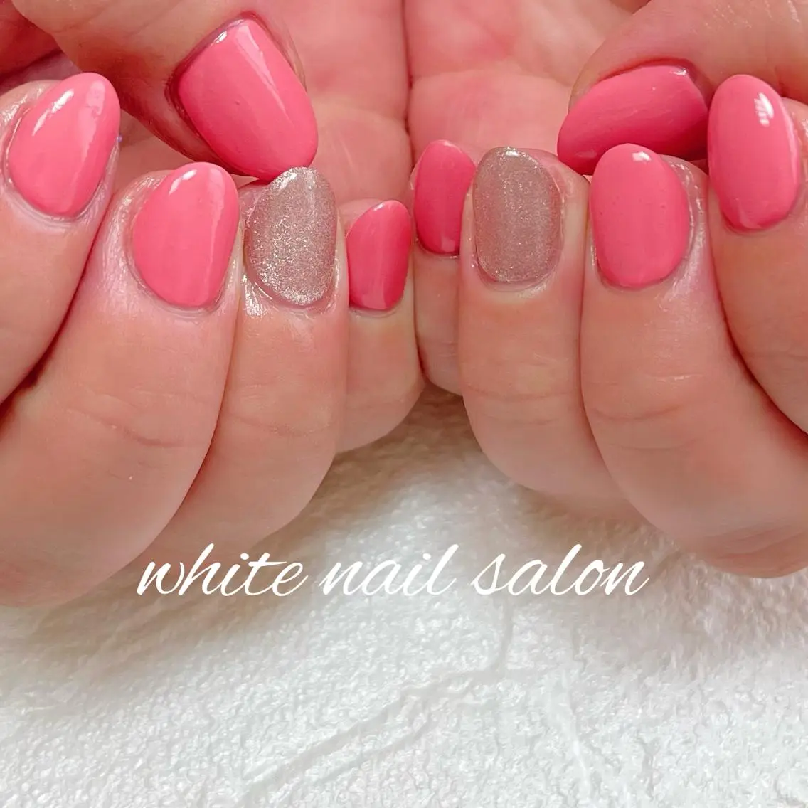 ネイル フットネイル ジェルネイル ハードジェル ラメ(グリッター) マグネットネイル white nail salonのネイルデザイン