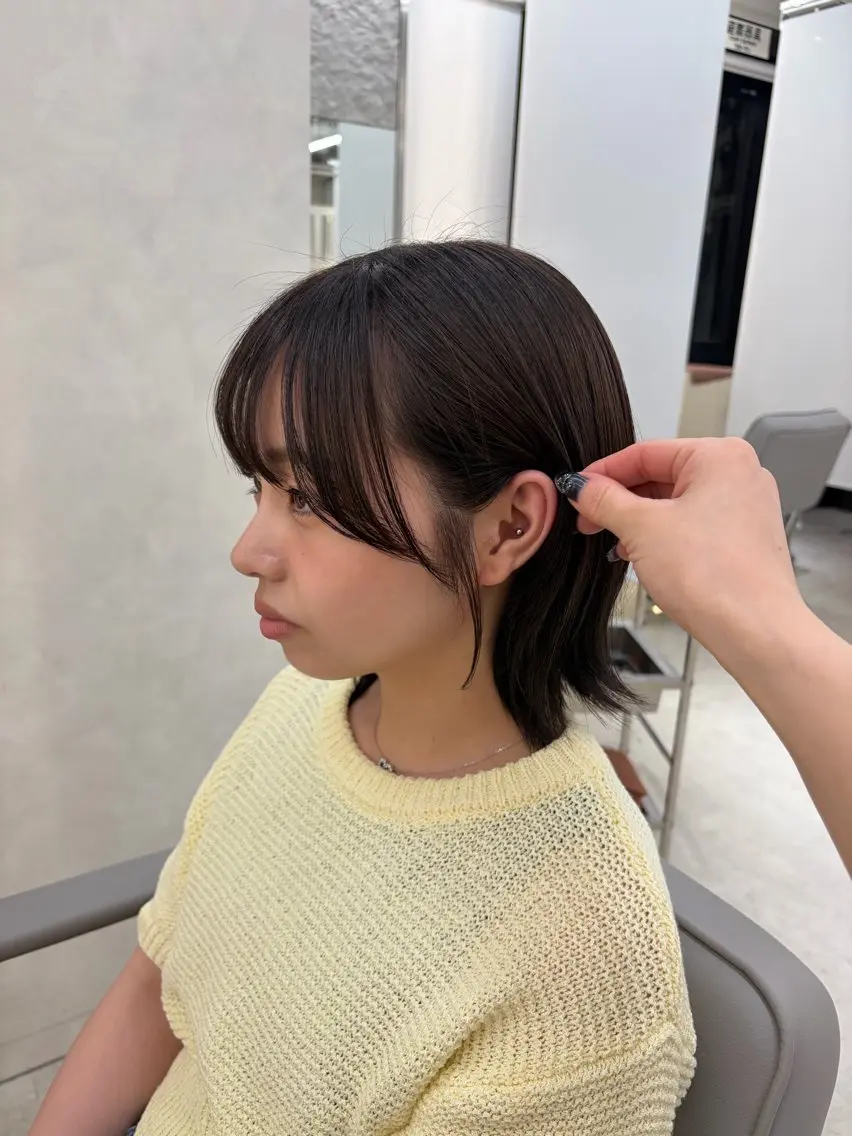 カラー ブラウンカラー カット ヘアカラー トリートメント 艶髪ボブ🎀大阪/ jueru🌟のヘアスタイル