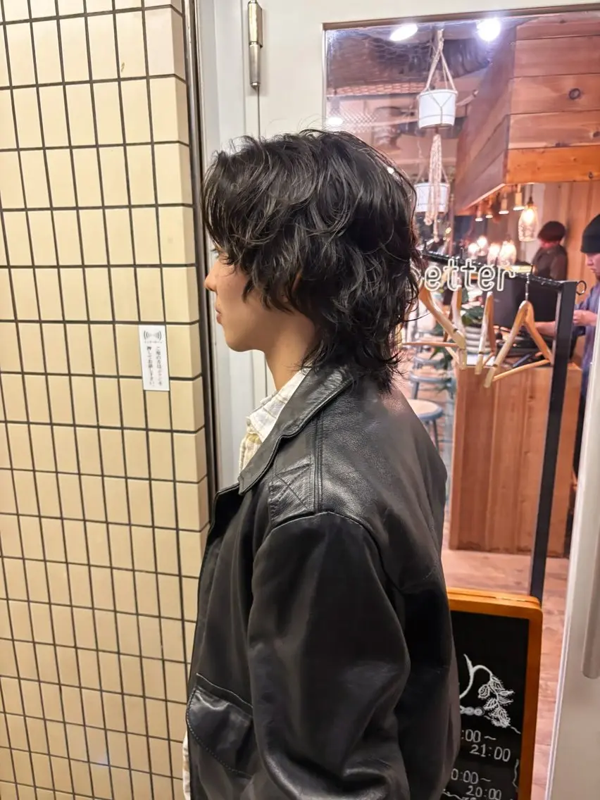 ミディアム パーマ メンズ パーマ kaito パーマ募集！🙌のヘアスタイル