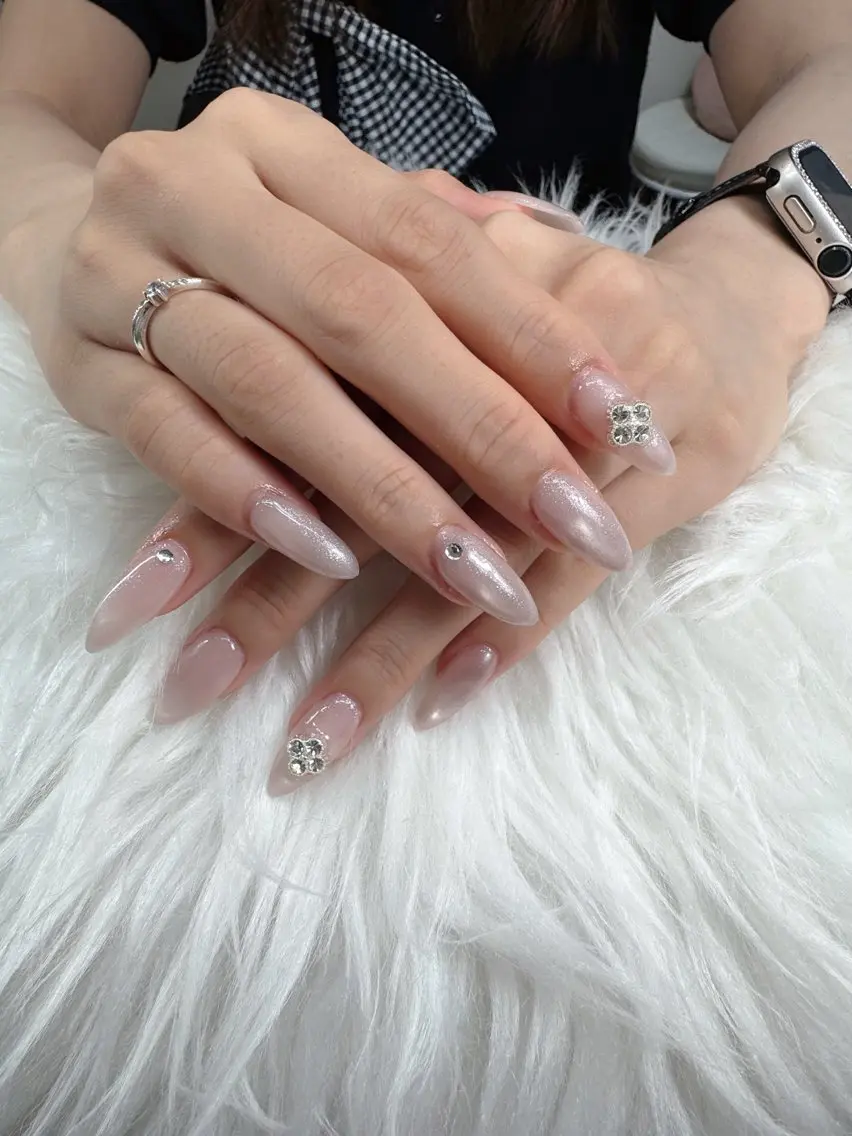 ネイル 長さ出し マグネットネイル HANA Nail 自宅ネイルサロンのネイルデザイン