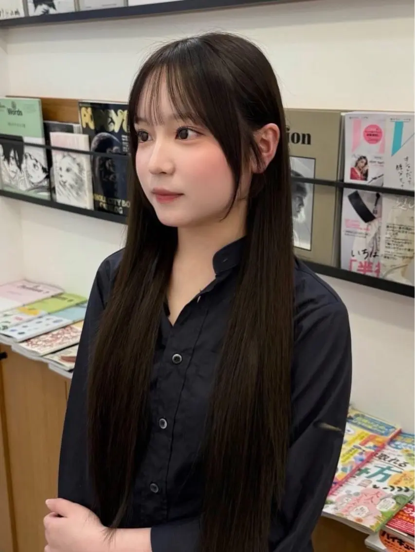 ロング カラー 顔周りカット カット ヘアカラー 仙台/透明感カラー /chihiroのヘアスタイル
