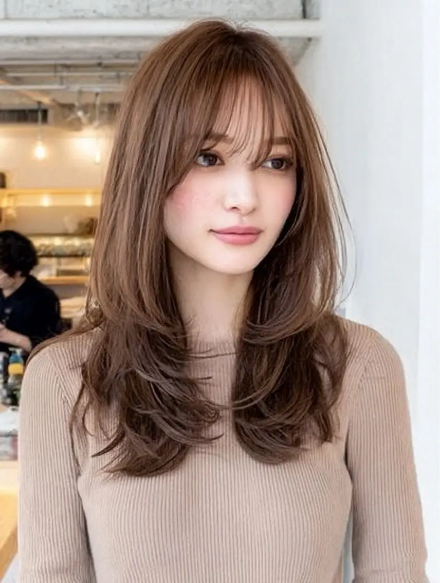 ミディアム ヘアカラー トリートメント 絶対綺麗な暖色カラー 🎯あります✨増渕✨のヘアスタイル