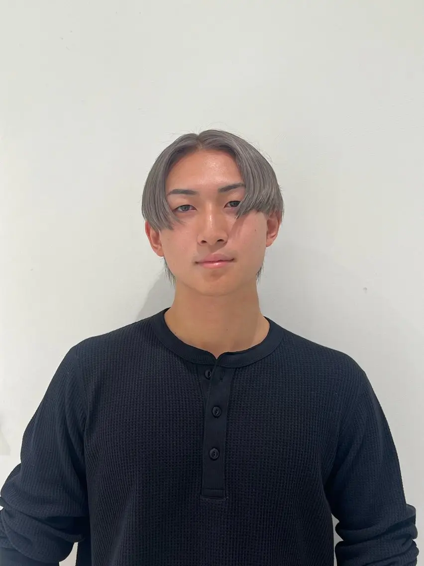 カラー メンズ メンズブリーチ ブリーチ BOB men's KIRAのヘアスタイル