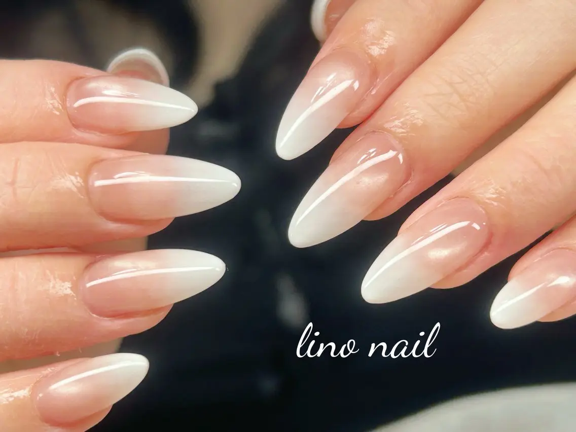 ネイル アートネイル チークネイル 成人式 入学式 長さ出し ハンドネイル Lino Nailのネイルデザイン