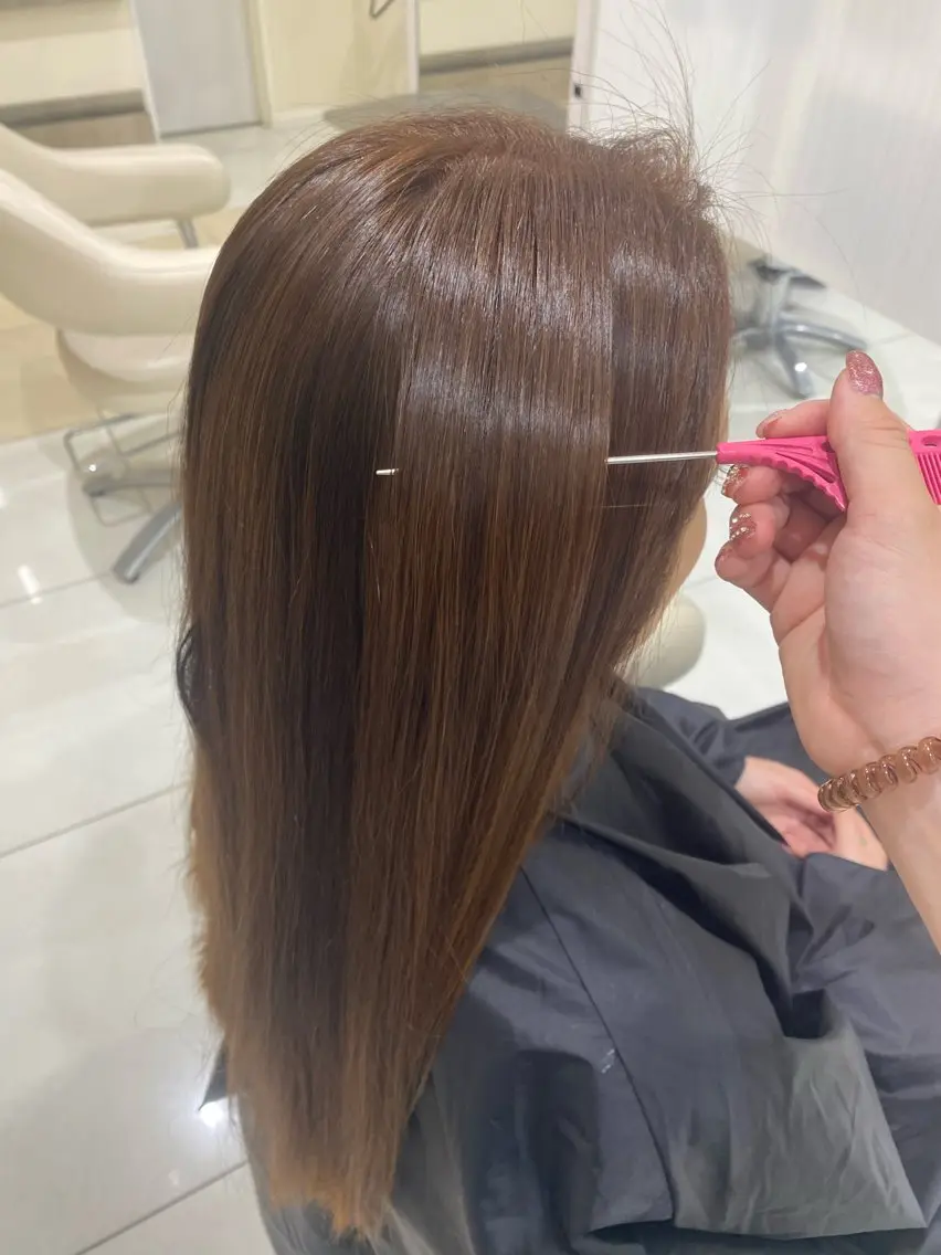 ロング カラー 中山 愛美莉のヘアスタイル