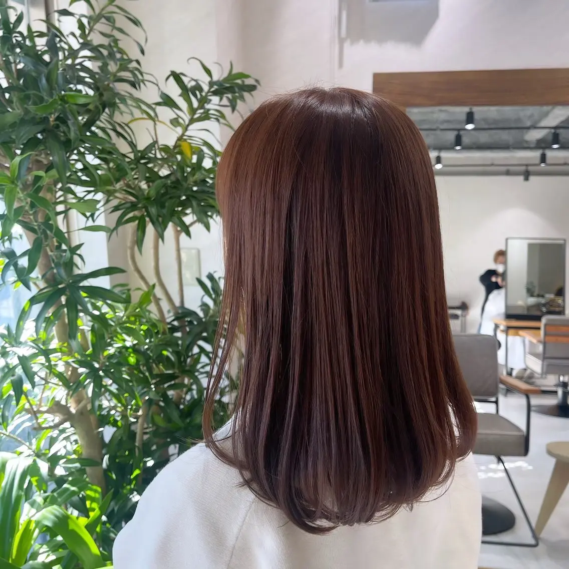 〖1番人気🍑〗🌟透明感カラー×似合わせカット5stepトリートメント🧶の写真