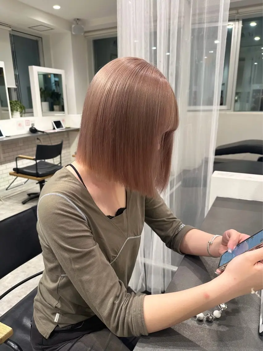 ✨大人気✨☘️ナチュラル艶カラー☘️クイックトリートメントの写真