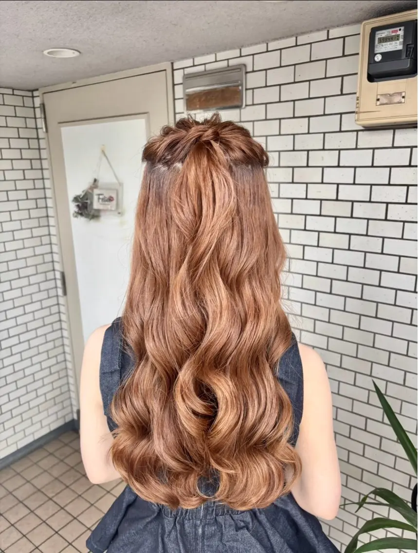 ヘアアレンジ ハーフアップ 🌺ヘアメイク SYOKA🌺のヘアスタイル