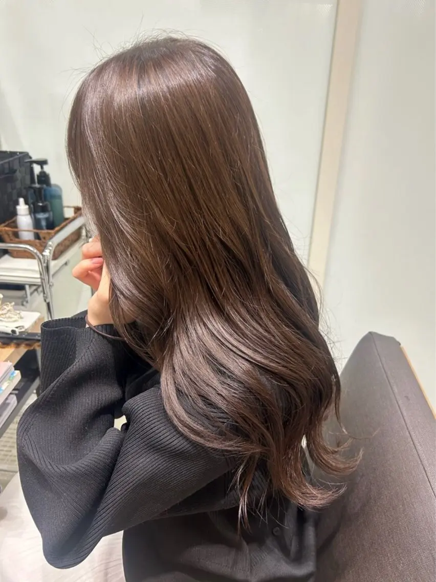 ロング カラー カット ヘアカラー 🫧透明感カラー/ 青山瑞季🫧のヘアスタイル