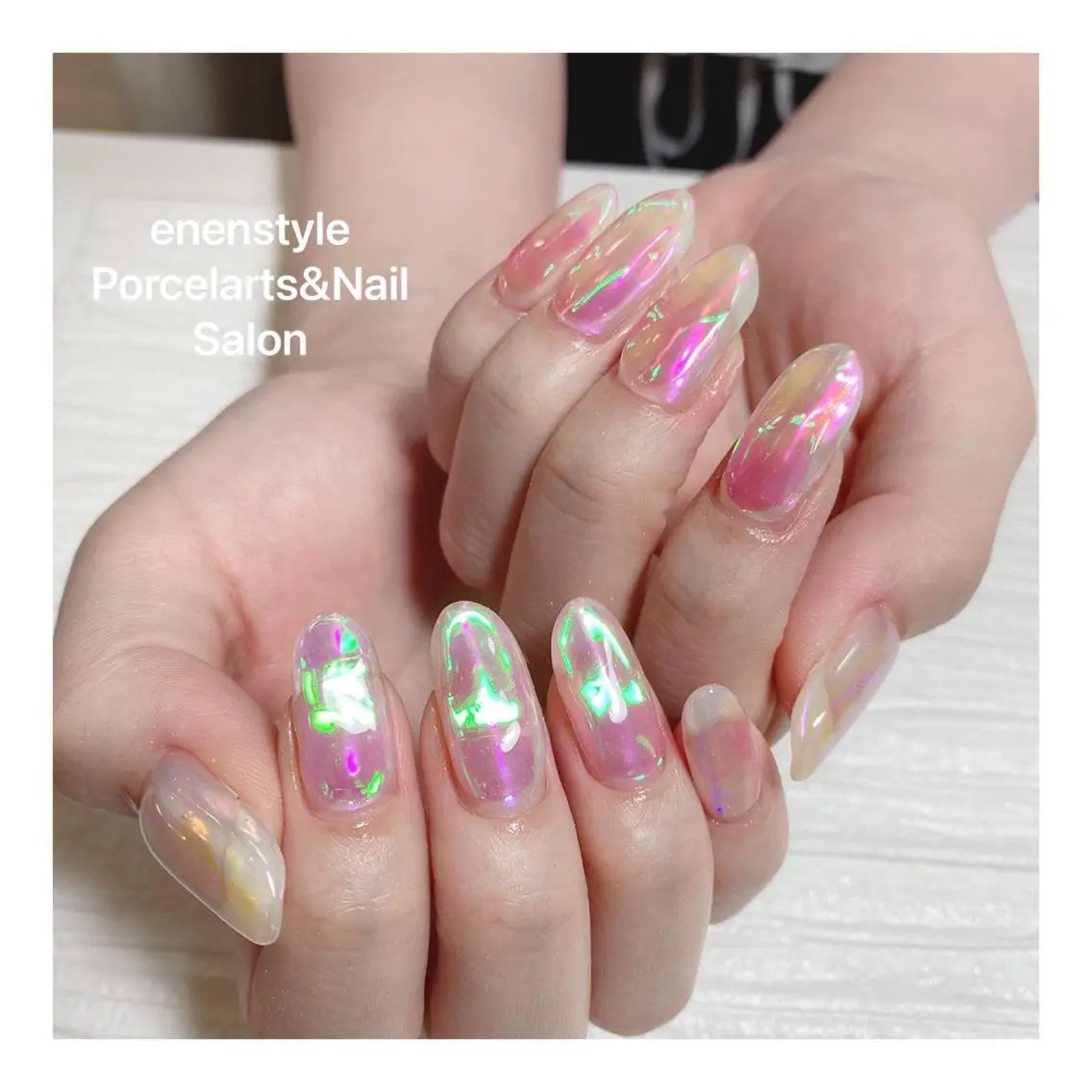 ミディアム ネイル 🐾enen style 🐾のネイルデザイン