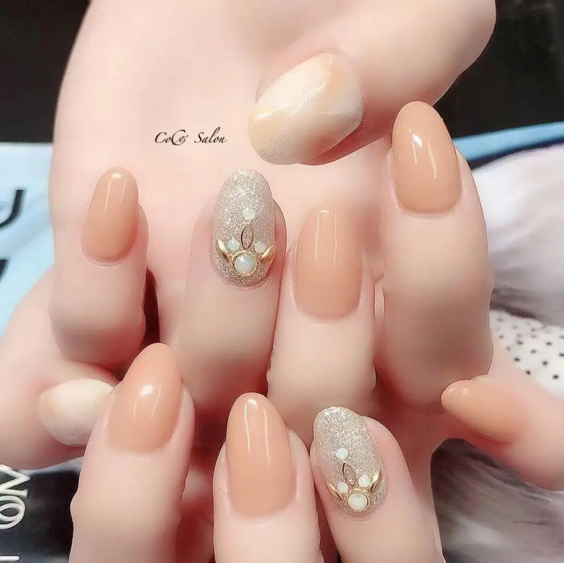 ネイル ラメ(グリッター) ハンドネイル CoCoSalon ネイル/まつ毛予約のネイルデザイン