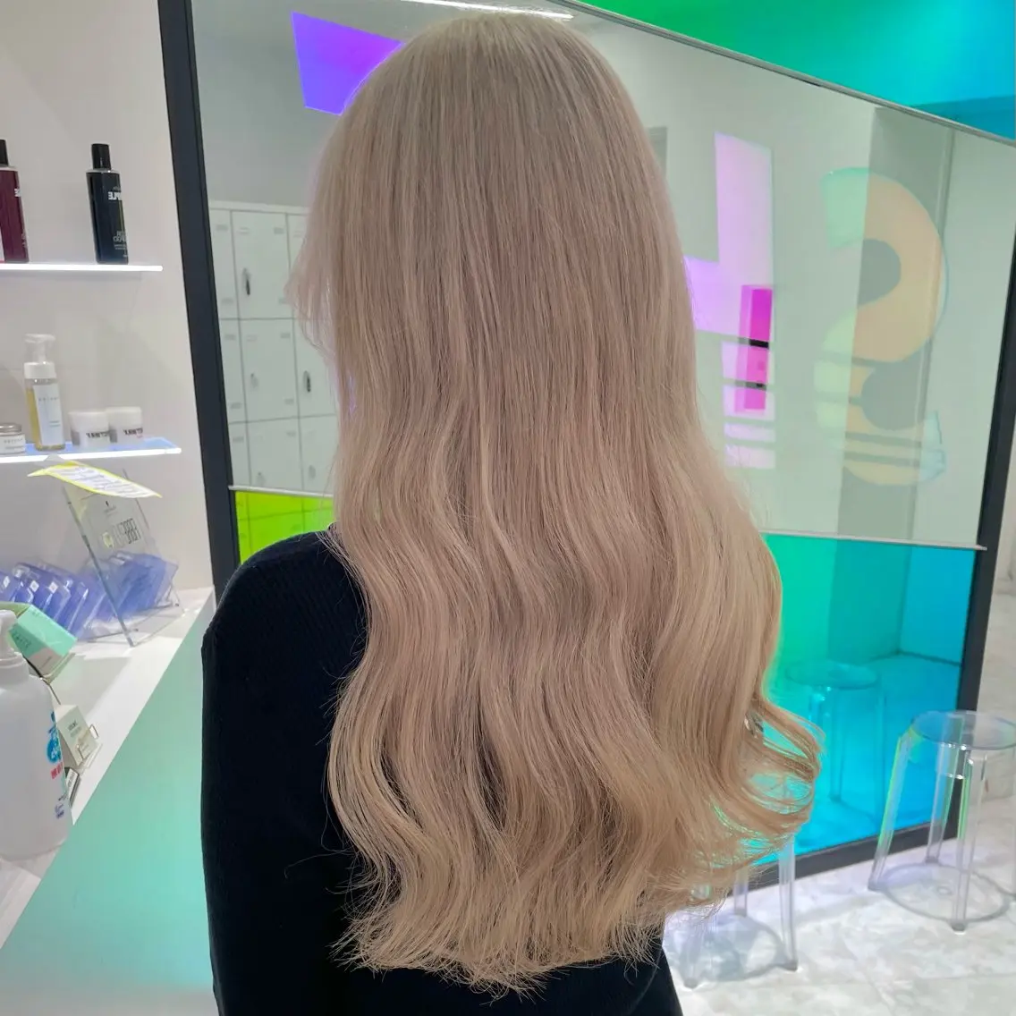 ロング カラー カットパーマモデル 募集🎀SHIONEのヘアスタイル