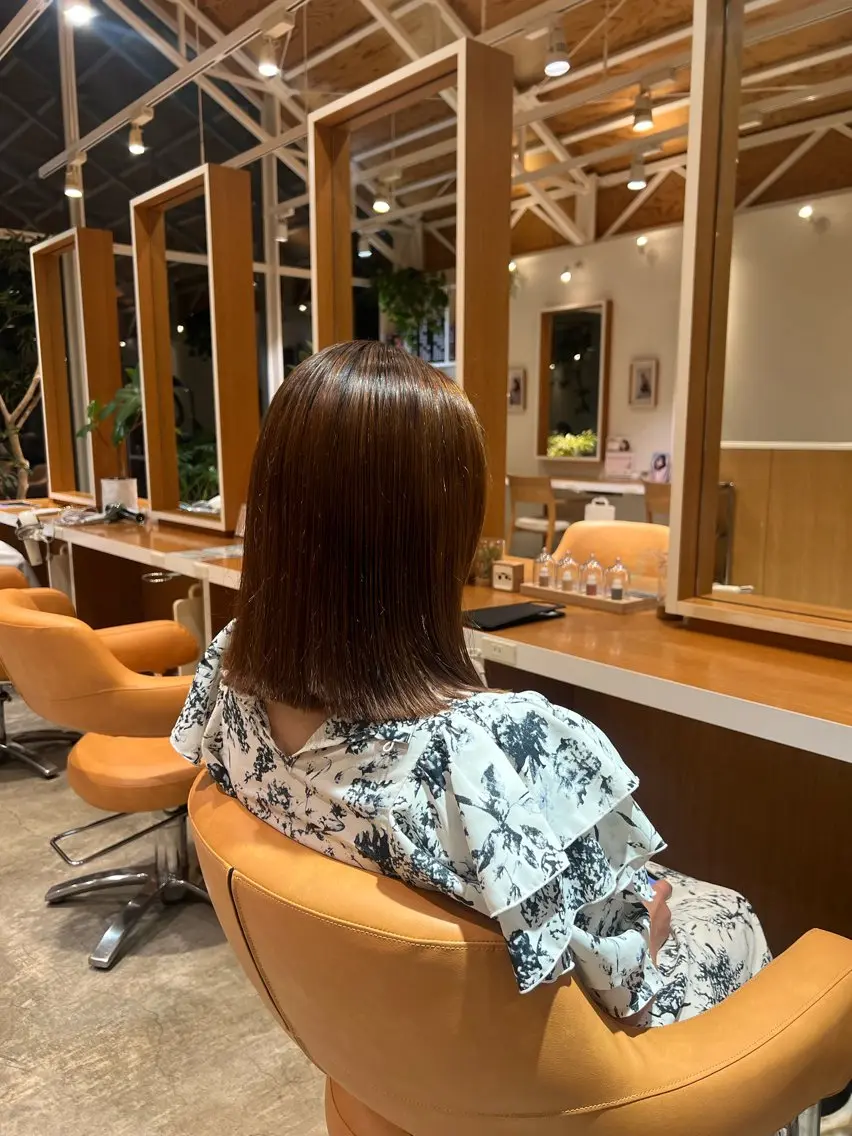 ミディアム 縮毛矯正 hairdo千葉店 カワサキ　マナのヘアスタイル
