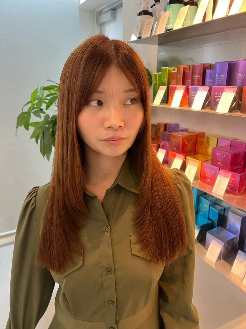 ロング 森川 紗菜のヘアスタイル