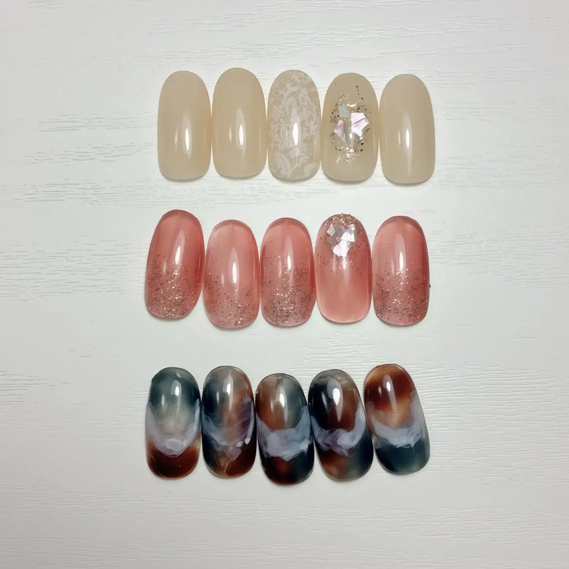ネイル フットネイル 氷ネイル・うるうるネイル マグネットネイル ニュアンスネイル シンプルネイル ハンドネイル nail salon anoneのネイルデザイン