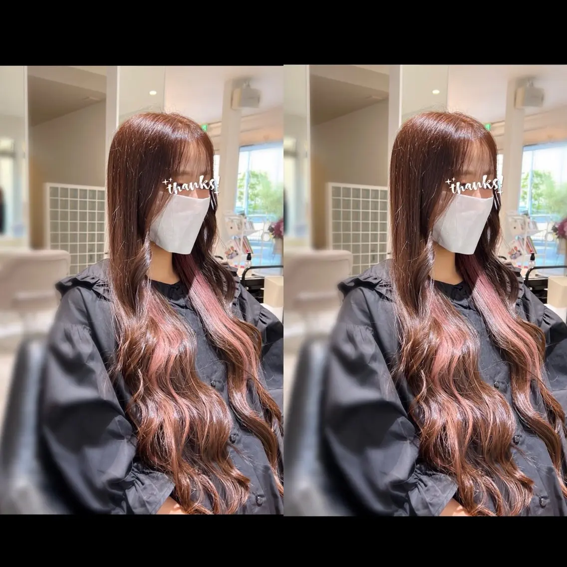 ロング カラー インナーカラー ピンクカラー 【20時〜22時】 KENのヘアスタイル