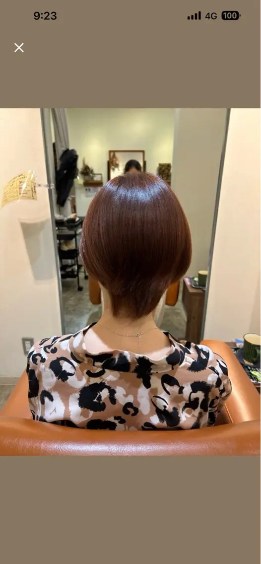 ショート カラー ブラウンカラー カシス ヘアカラー HashTAG momokaのヘアスタイル