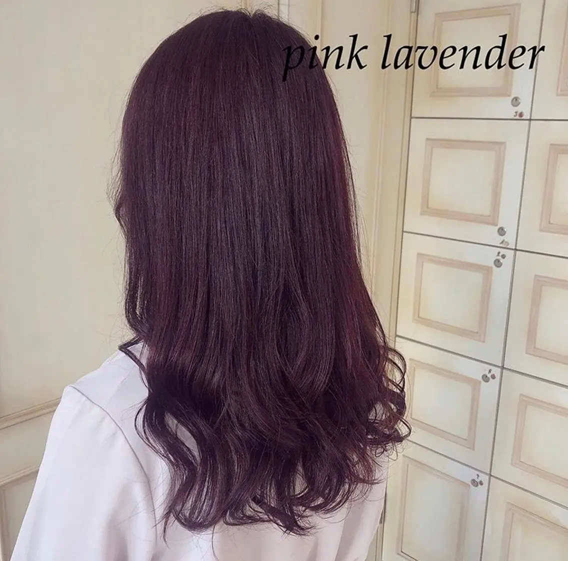 ロング カラー ヘアアレンジ ラベンダーカラー ピンクカラー ピンクラベンダー 透明感カラー 古山 結季🌙🖤のヘアスタイル